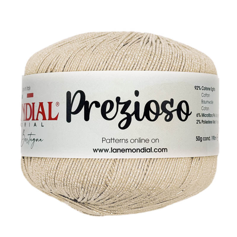 Cotone PREZIOSO - MONDIAL - Colore: 890 - PANNA - by LacariaRicami.Store