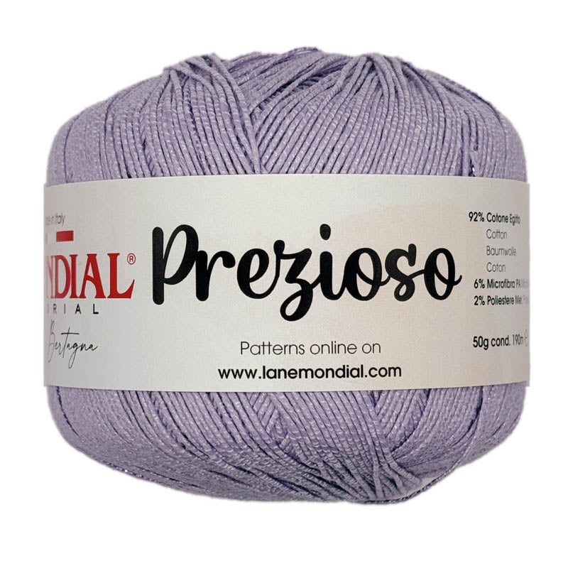 Cotone PREZIOSO - MONDIAL - Colore: 894 - LILLA - by LacariaRicami.Store