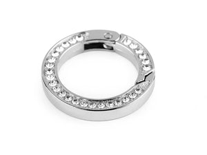 Moschettone Ventaglio Con STRASS 35 mm - - LacariaRicami.Store