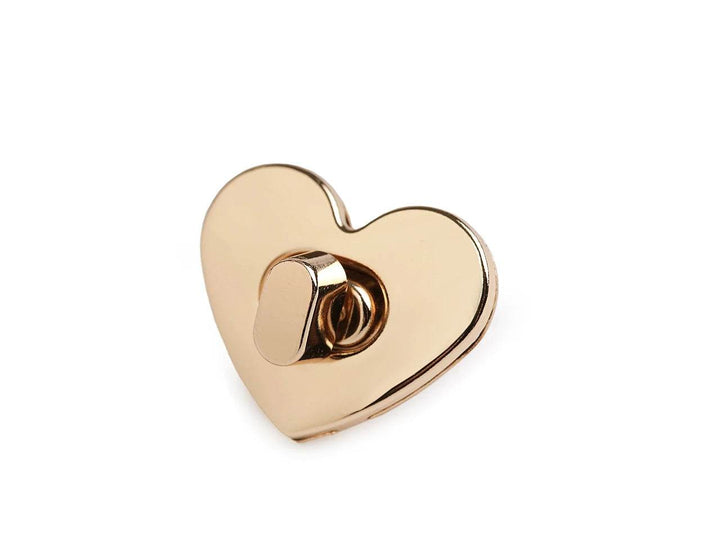 CHIUSURA a girello per BORSA - 32 x 26 mm - CUORE - - LacariaRicami.Store