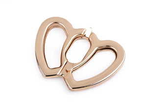 CHIUSURA a girello per BORSA – 48 x 35 mm - CUORI - - LacariaRicami.Store