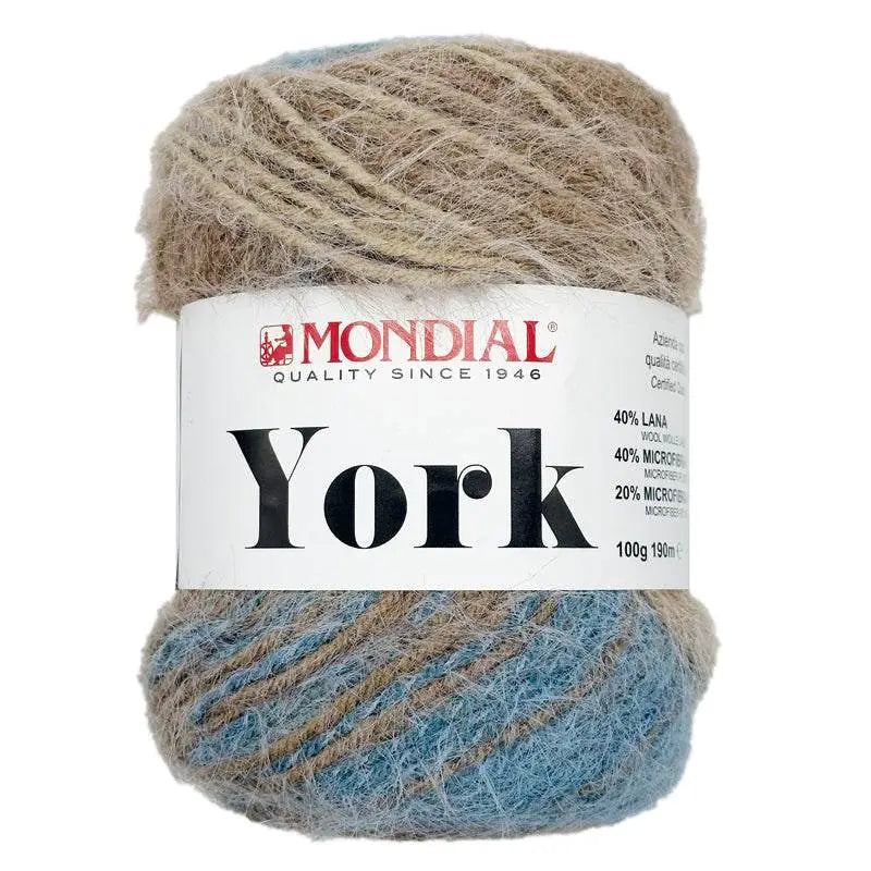 Lana YORK - MONDIAL - 907 - PANNA/GRIGIO/AZZURRO/NERO - LacariaRicami.Store