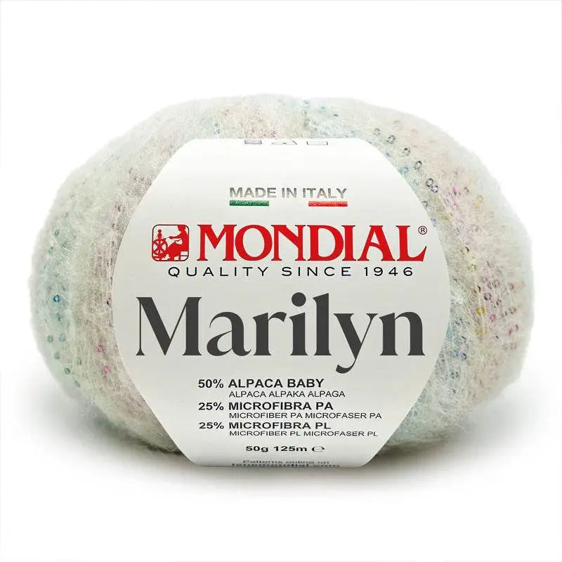 Lana MARILYN - MONDIAL - 912 - BIANCO - LacariaRicami.Store