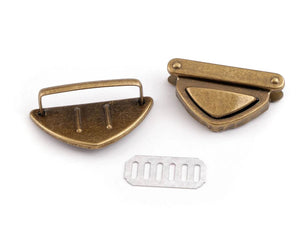 CHIUSURA a pulsante per BORSA - 27 x 42 mm - - LacariaRicami.Store