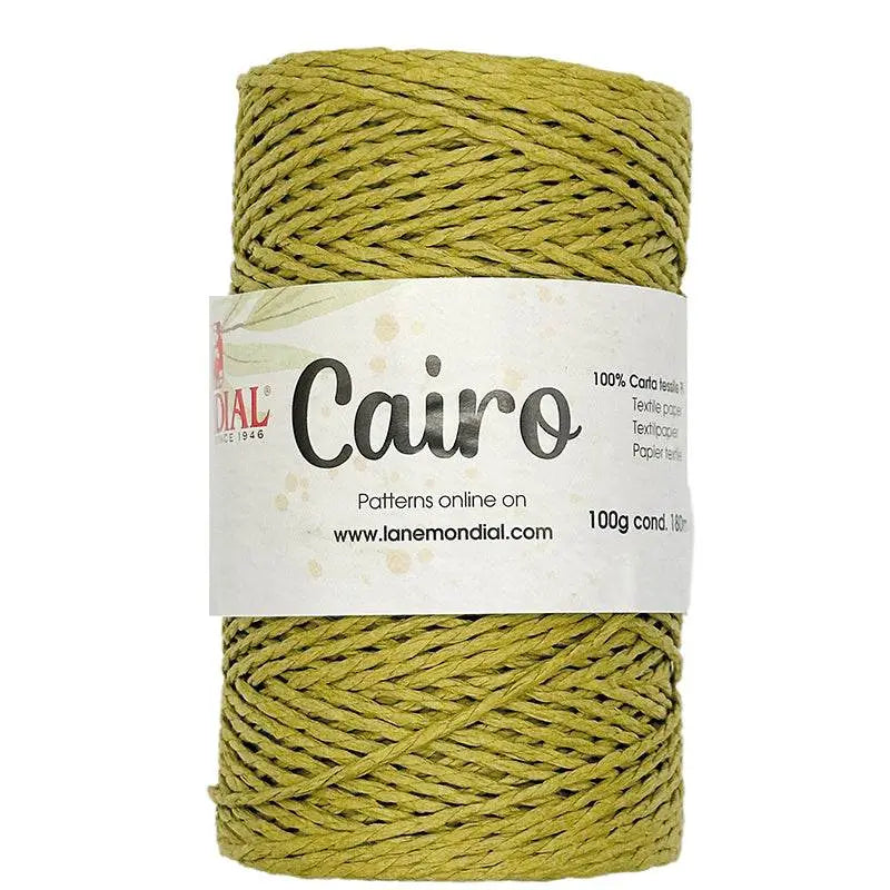 RAFIA Ritorta CAIRO - MONDIAL - 976 - VERDE ACIDO - LacariaRicami.Store