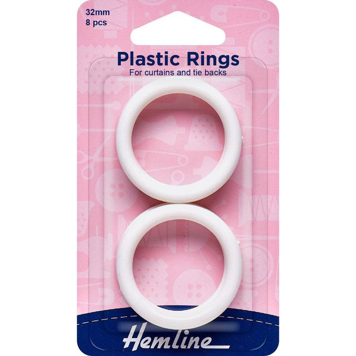 ANELLI In Plastica BIANCHI - Hemline - - LacariaRicami.Store