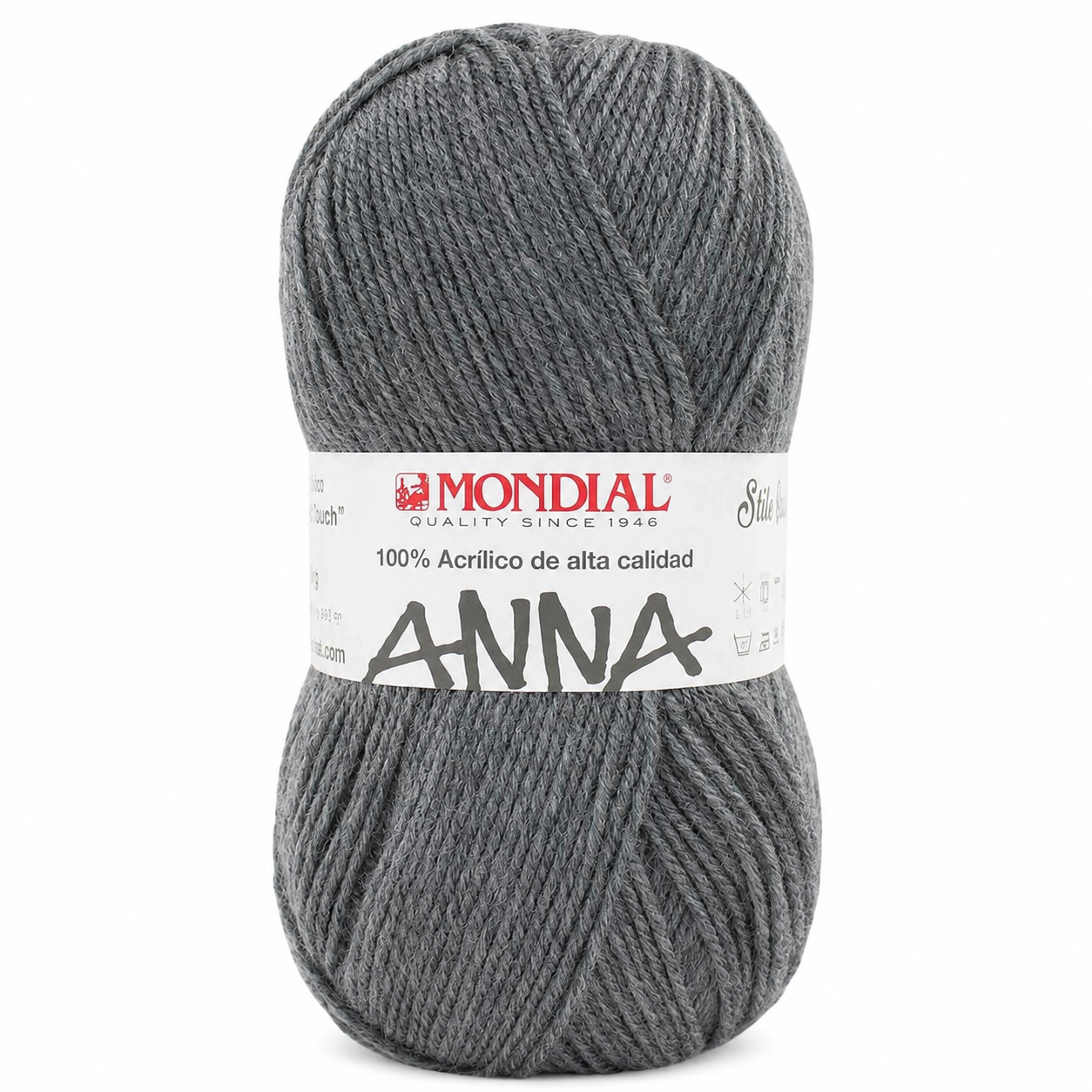 Lana ANNA NEW - Mondial - Colore: 215 - GRIGIO ACCIAIO - by LacariaRicami.Store