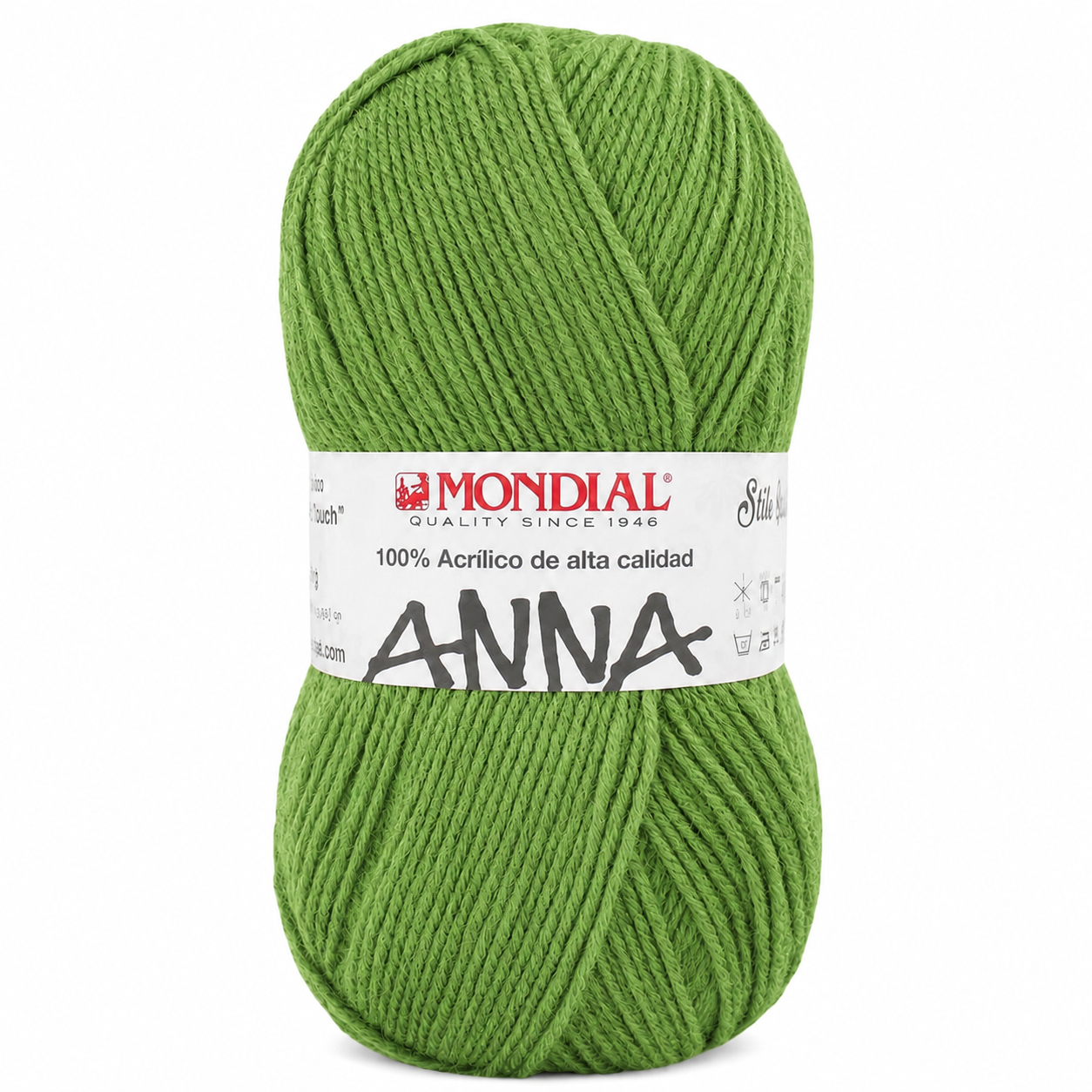 Lana ANNA NEW - Mondial - Colore: 235 - VERDE ERBA BRILLANTE - by LacariaRicami.Store