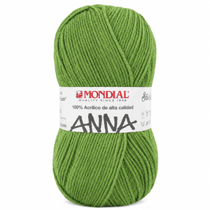 Lana ANNA NEW - Mondial - Colore: 235 - VERDE ERBA BRILLANTE - by LacariaRicami.Store