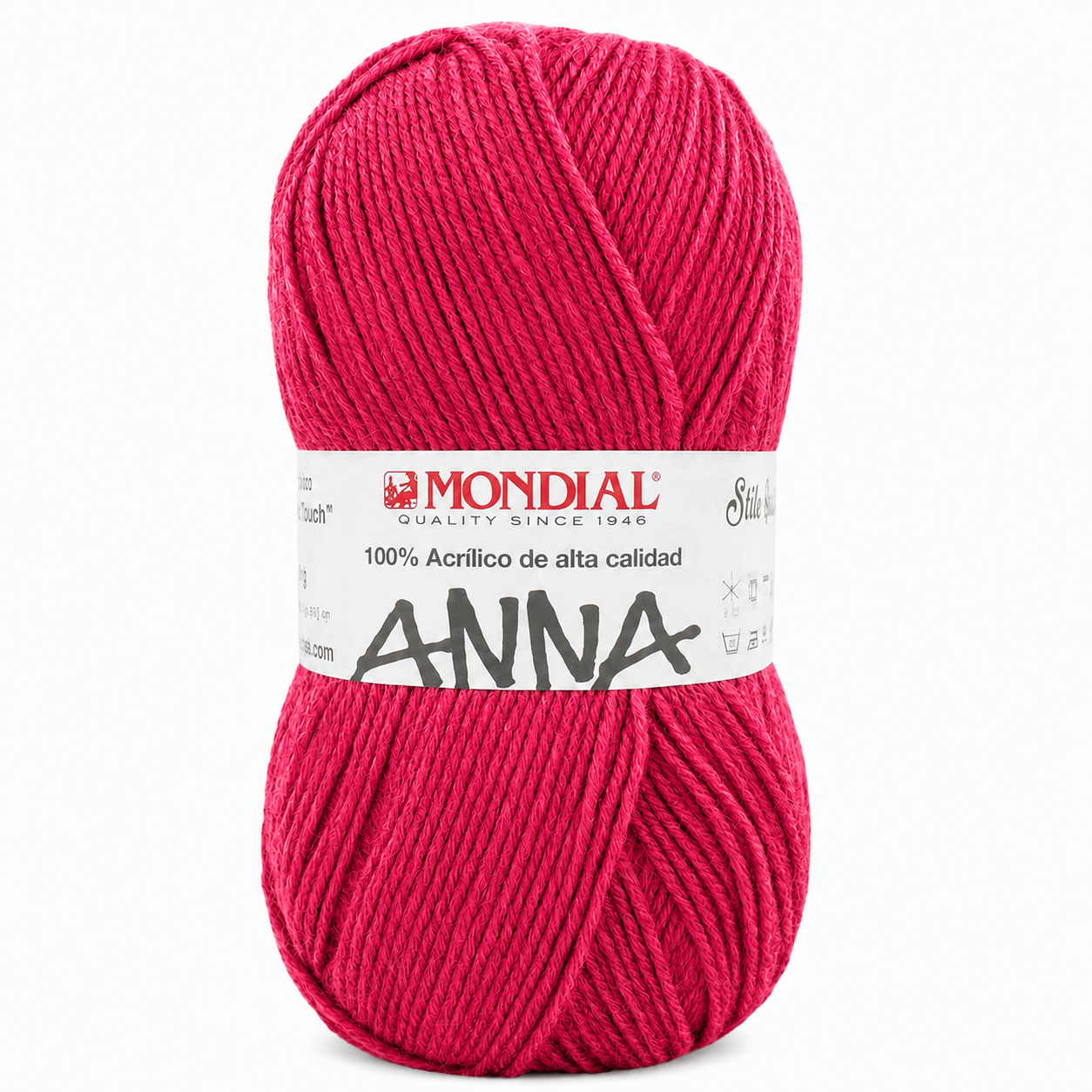 Lana ANNA NEW - Mondial - Colore: 237 - ROSA CORALLO BRILLANTE - by LacariaRicami.Store