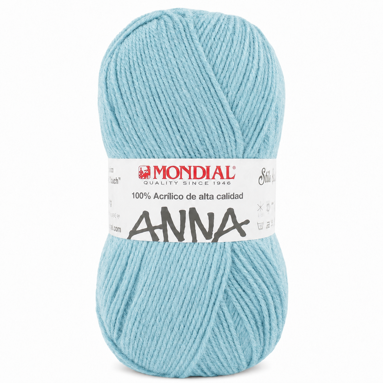 Lana ANNA NEW - Mondial - Colore: 238 - AZZURRO SEYCHELLES - by LacariaRicami.Store
