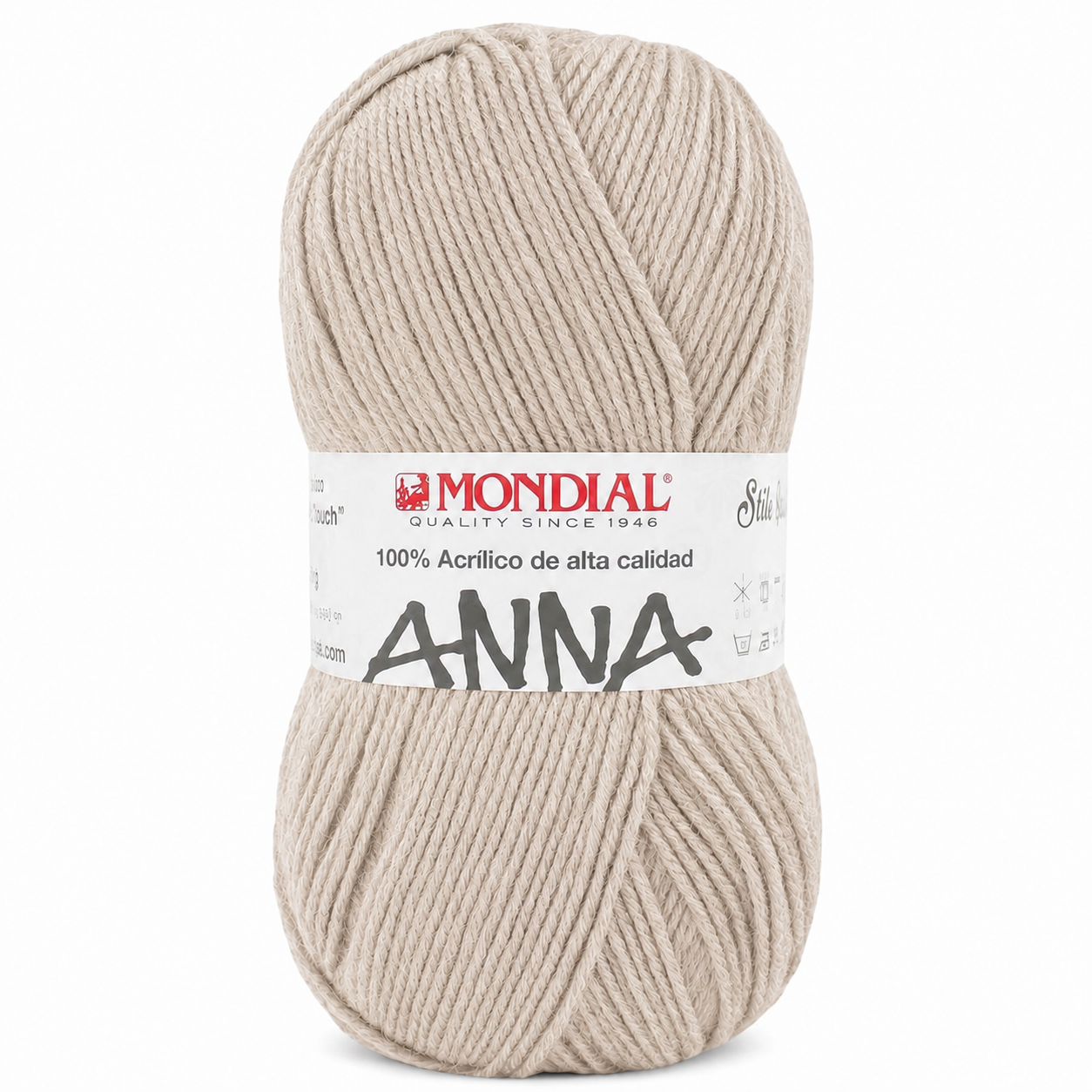 Lana ANNA NEW - Mondial - Colore: 239 - SABBIA CHIARISSIMA - by LacariaRicami.Store