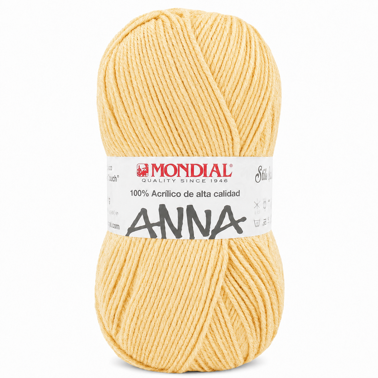 Lana ANNA NEW - Mondial - Colore: 240 - PULCINO BÈBÈ - by LacariaRicami.Store