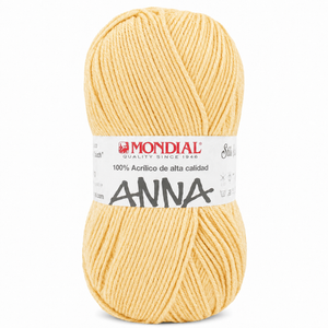 Lana ANNA NEW - Mondial - Colore: 240 - PULCINO BÈBÈ - by LacariaRicami.Store