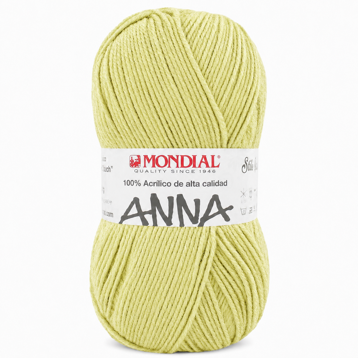 Lana ANNA NEW - Mondial - Colore: 242 - SUCCO DI LIME - by LacariaRicami.Store