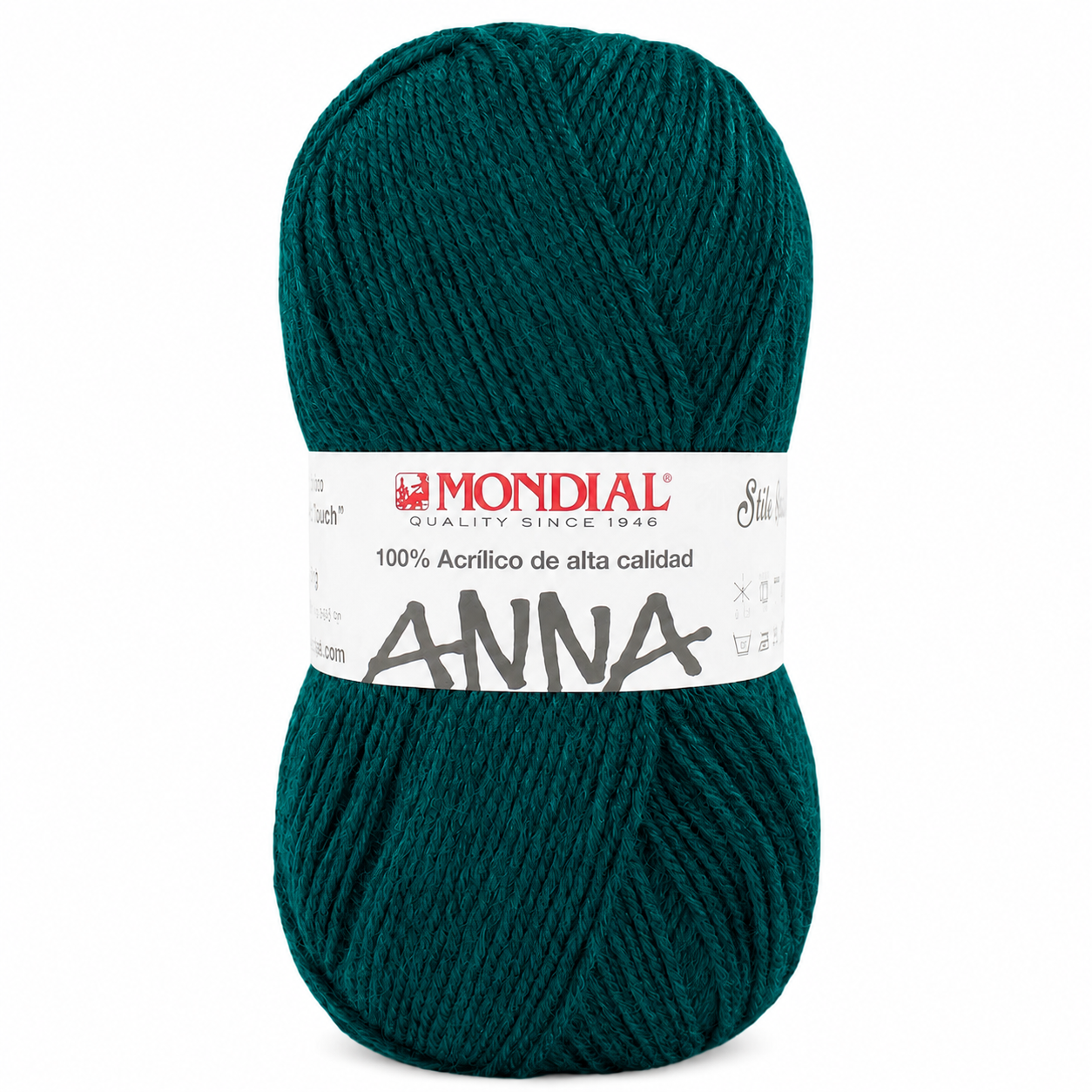 Lana ANNA NEW - Mondial - Colore: 244 - VERDE PINO MUGO - by LacariaRicami.Store