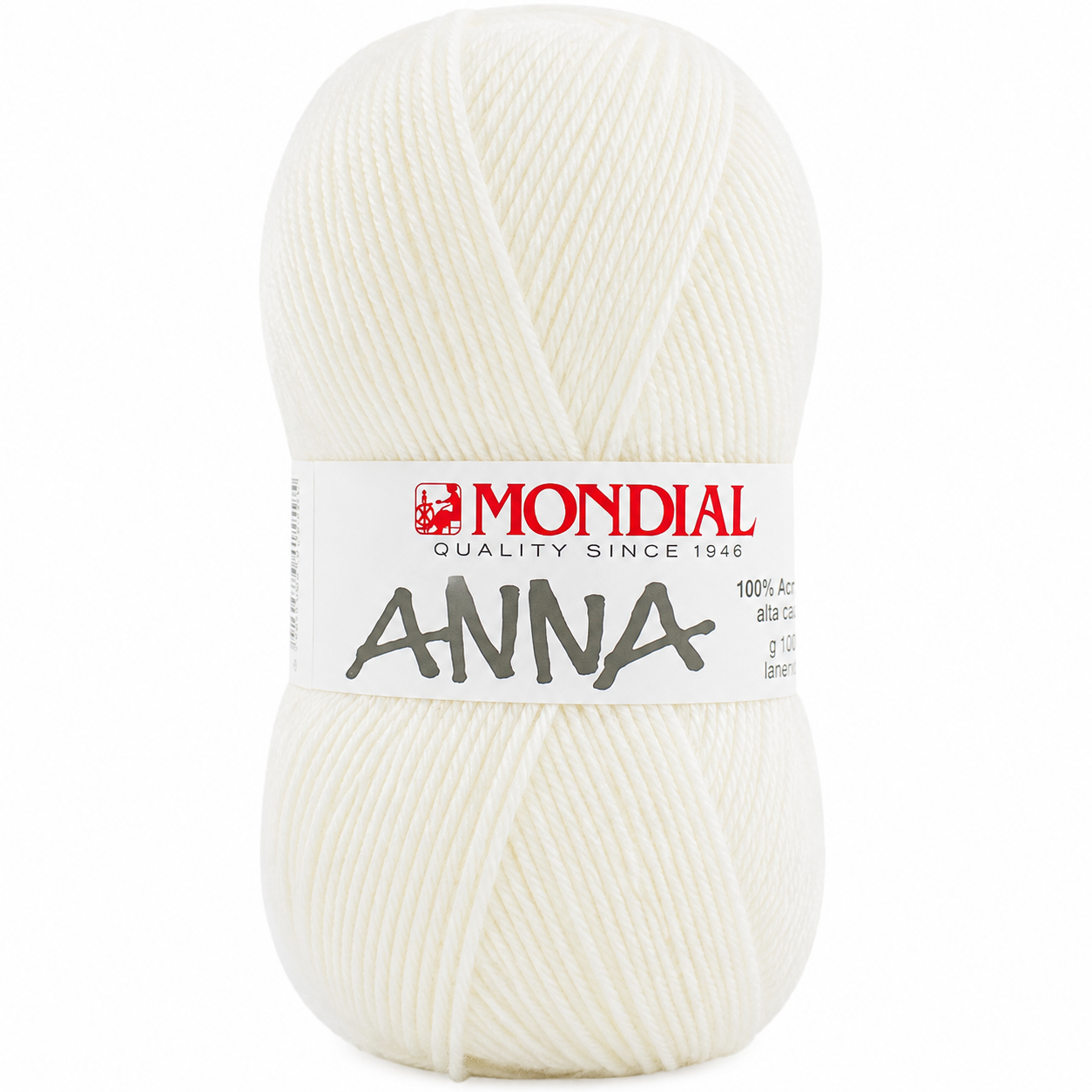 Lana ANNA NEW - Mondial - Colore: 426 - PANNA - by LacariaRicami.Store
