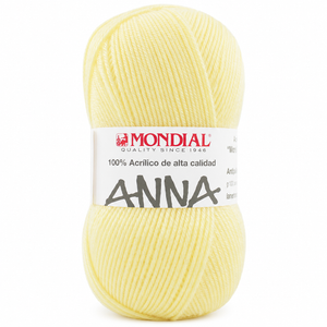 Lana ANNA NEW - Mondial - Colore: 440 - GIALLINO CHIARO - by LacariaRicami.Store