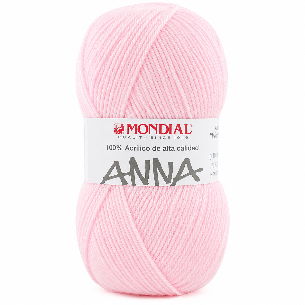 Lana ANNA NEW - Mondial - Colore: 460 - TAFFETÀ ROSA - by LacariaRicami.Store