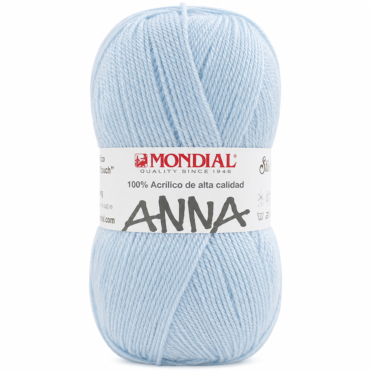 Lana ANNA NEW - Mondial - Colore: 463 - AZZURRO CRISTALLO DI NEVE - by LacariaRicami.Store