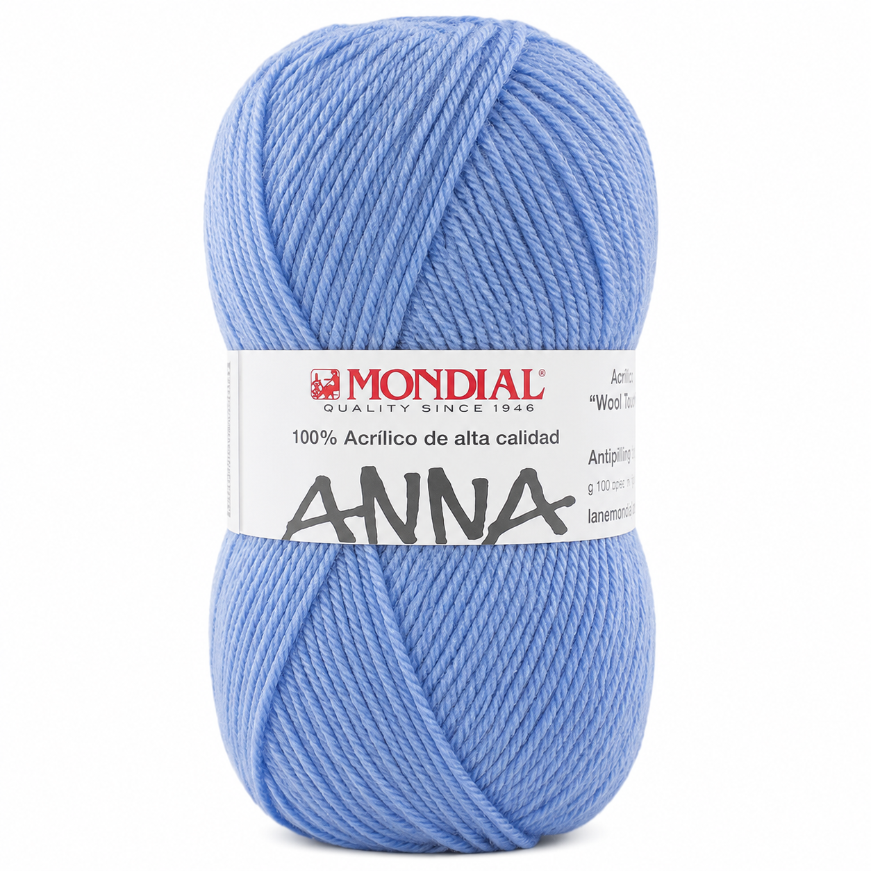 Lana ANNA NEW - Mondial - Colore: 464 - AZZURRO ORTENSIA - by LacariaRicami.Store