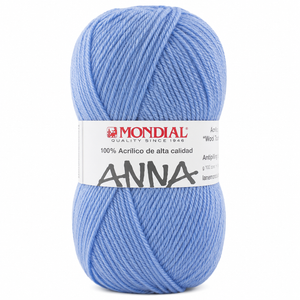 Lana ANNA NEW - Mondial - Colore: 464 - AZZURRO ORTENSIA - by LacariaRicami.Store