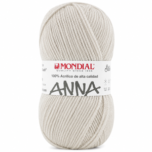 Lana ANNA NEW - Mondial - Colore: 468 - BIANCO MARMO - by LacariaRicami.Store