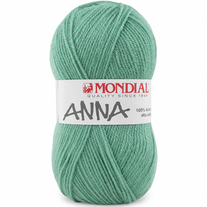 Lana ANNA NEW - Mondial - Colore: 490 - VERDE MENTA CHIARO - by LacariaRicami.Store