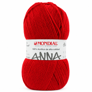 Lana ANNA NEW - Mondial - Colore: 563 - ROSSO MALBORO - by LacariaRicami.Store