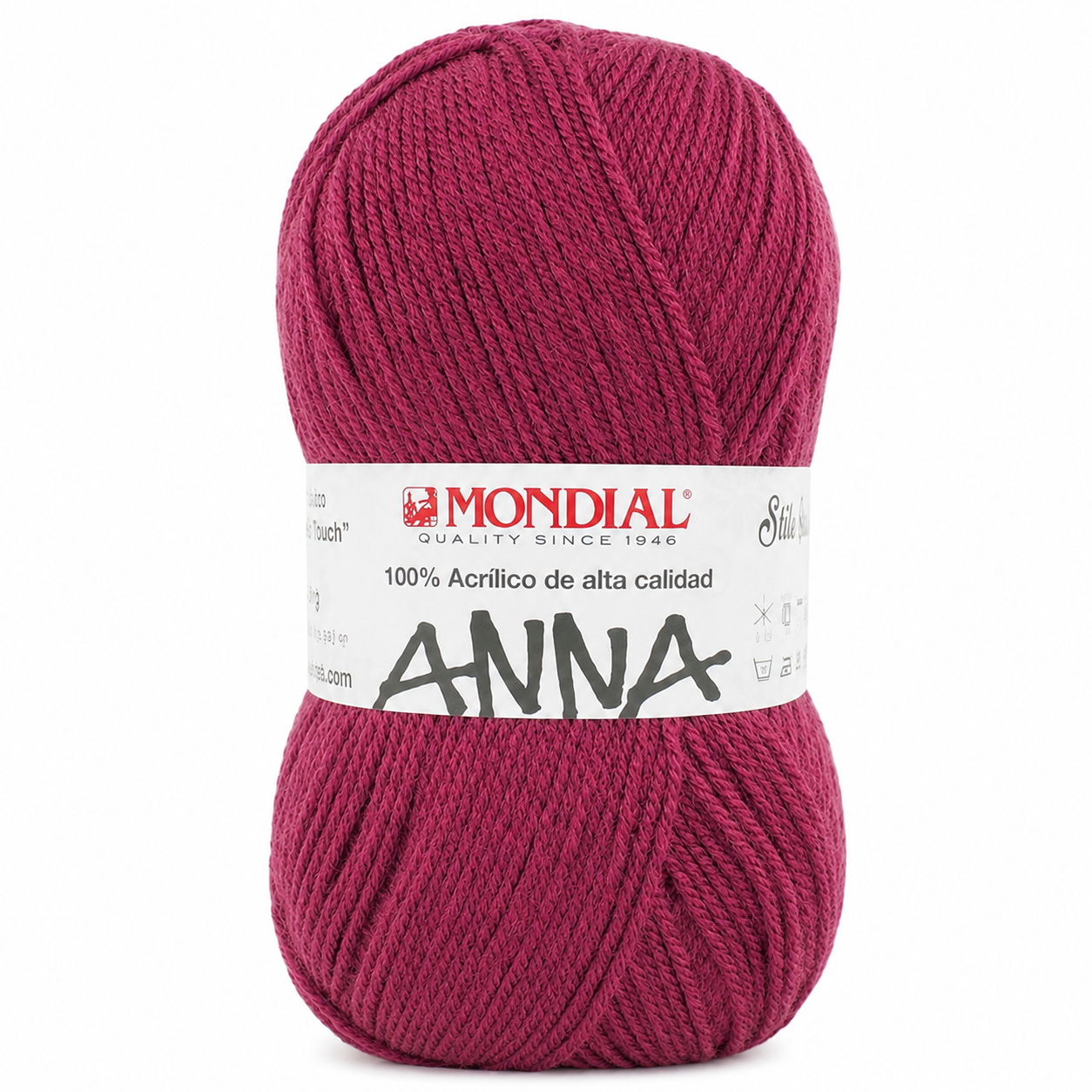 Lana ANNA NEW - Mondial - Colore: 576 - CICLAMINO INTENSO - by LacariaRicami.Store