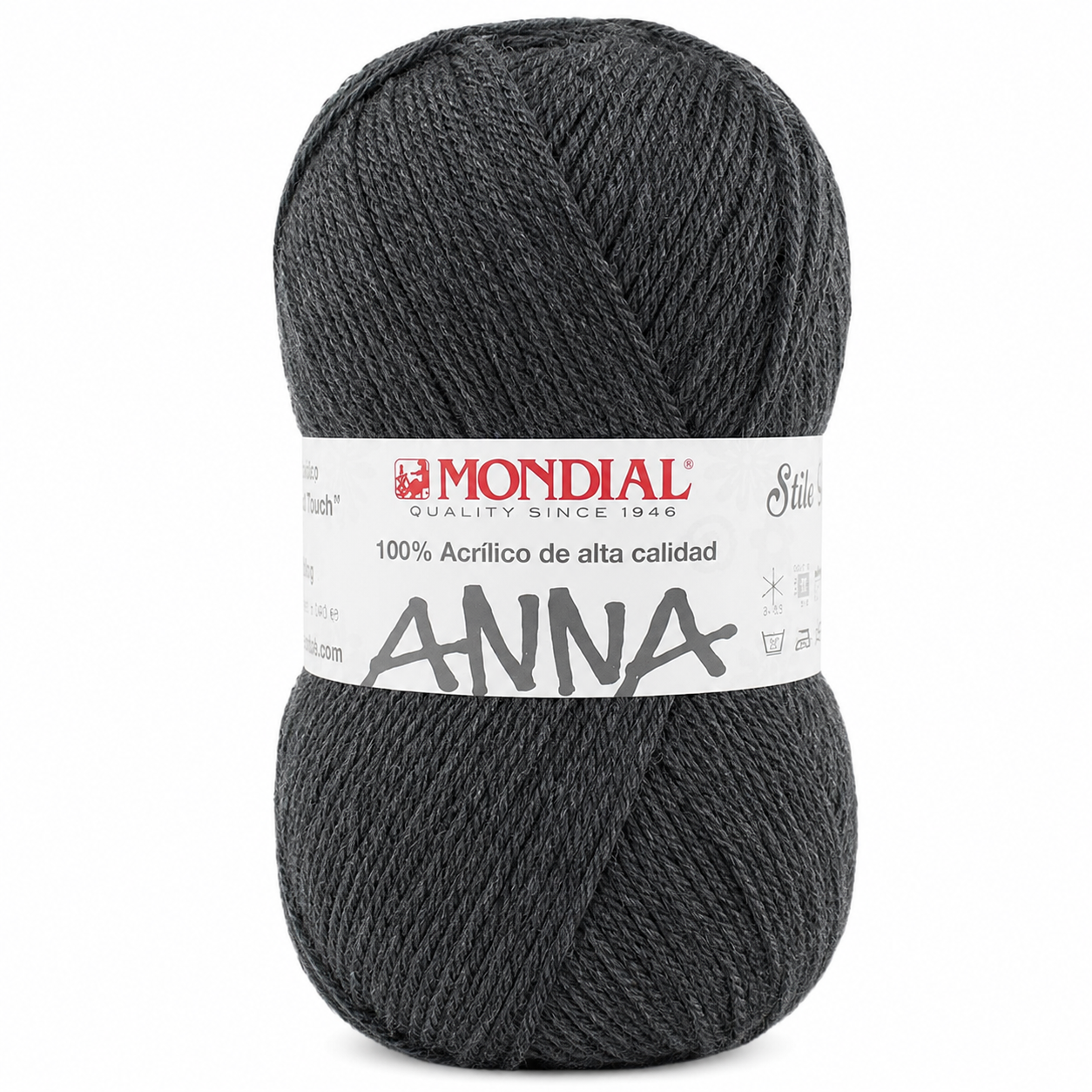 Lana ANNA NEW - Mondial - Colore: 704 - MELANGE GRIGIO FUMO - by LacariaRicami.Store