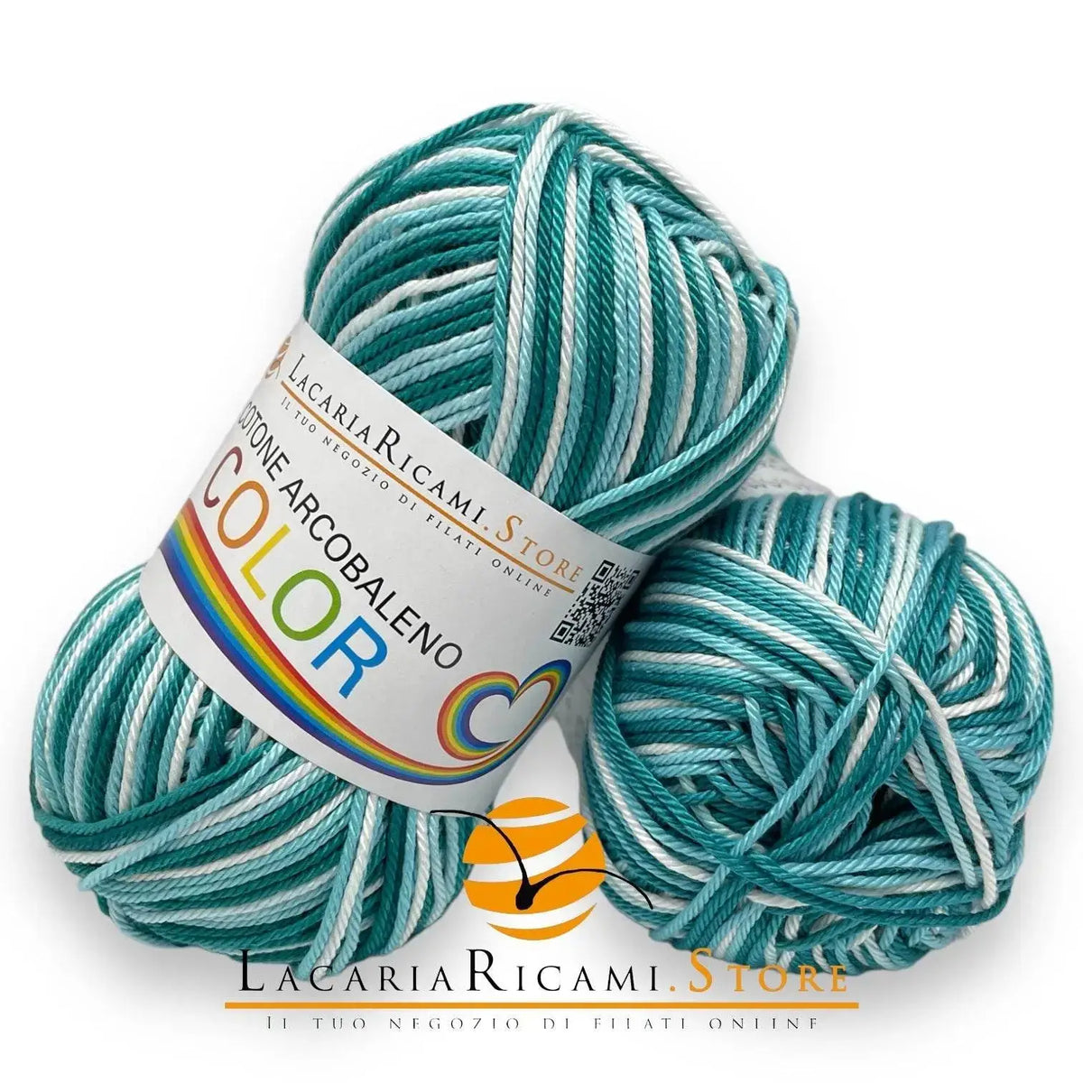 Cuscino in cotone verde con ricamo multicolore 35x20 Lome | Maisons du Monde