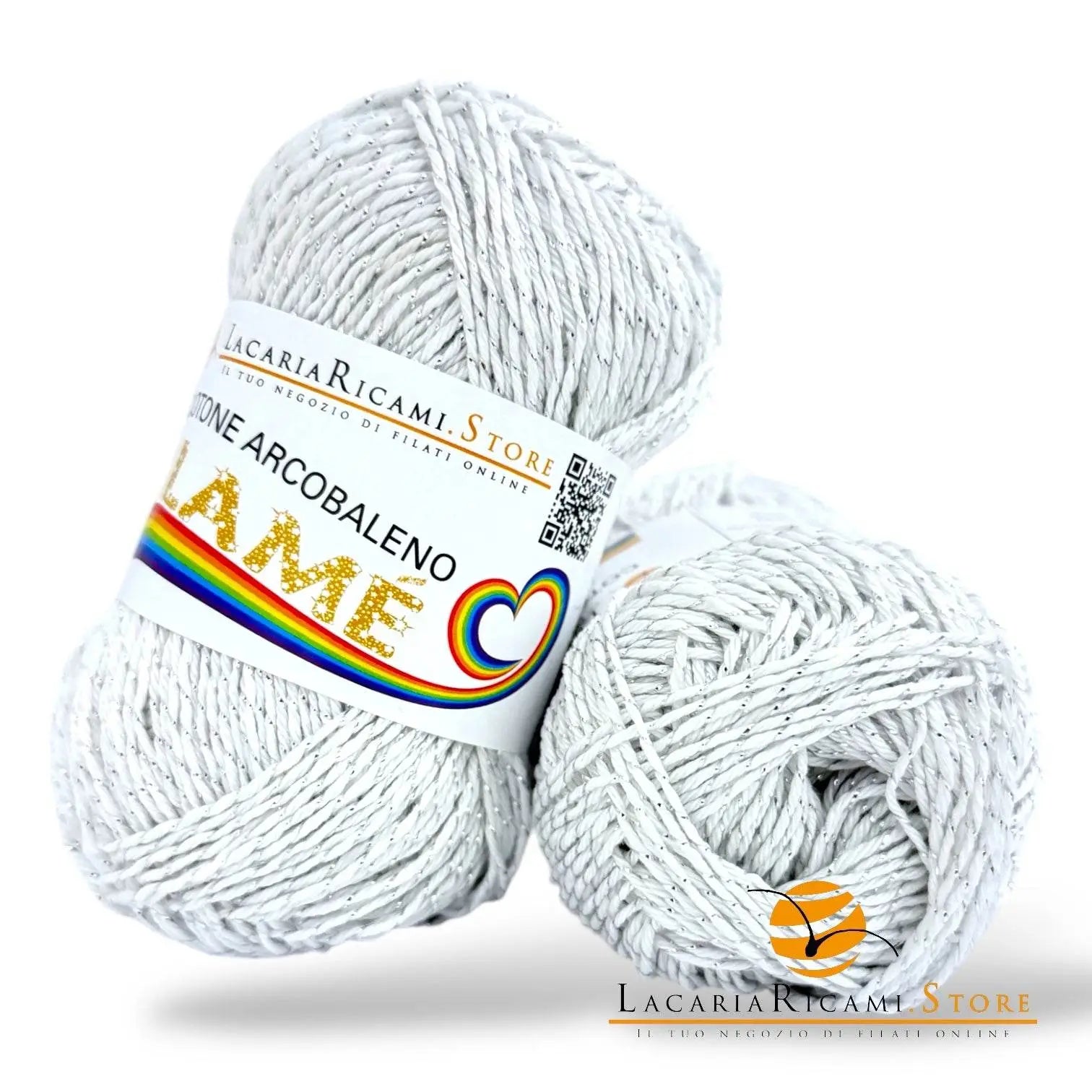 Cotone ARCOBALENO LAMÉ - LacariaRicami.Store - - LacariaRicami.Store