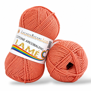 Cotone ARCOBALENO LAMÉ - LacariaRicami.Store - Colore: L114 - CORALLO LAMÉ CORALLO - by LacariaRicami.Store