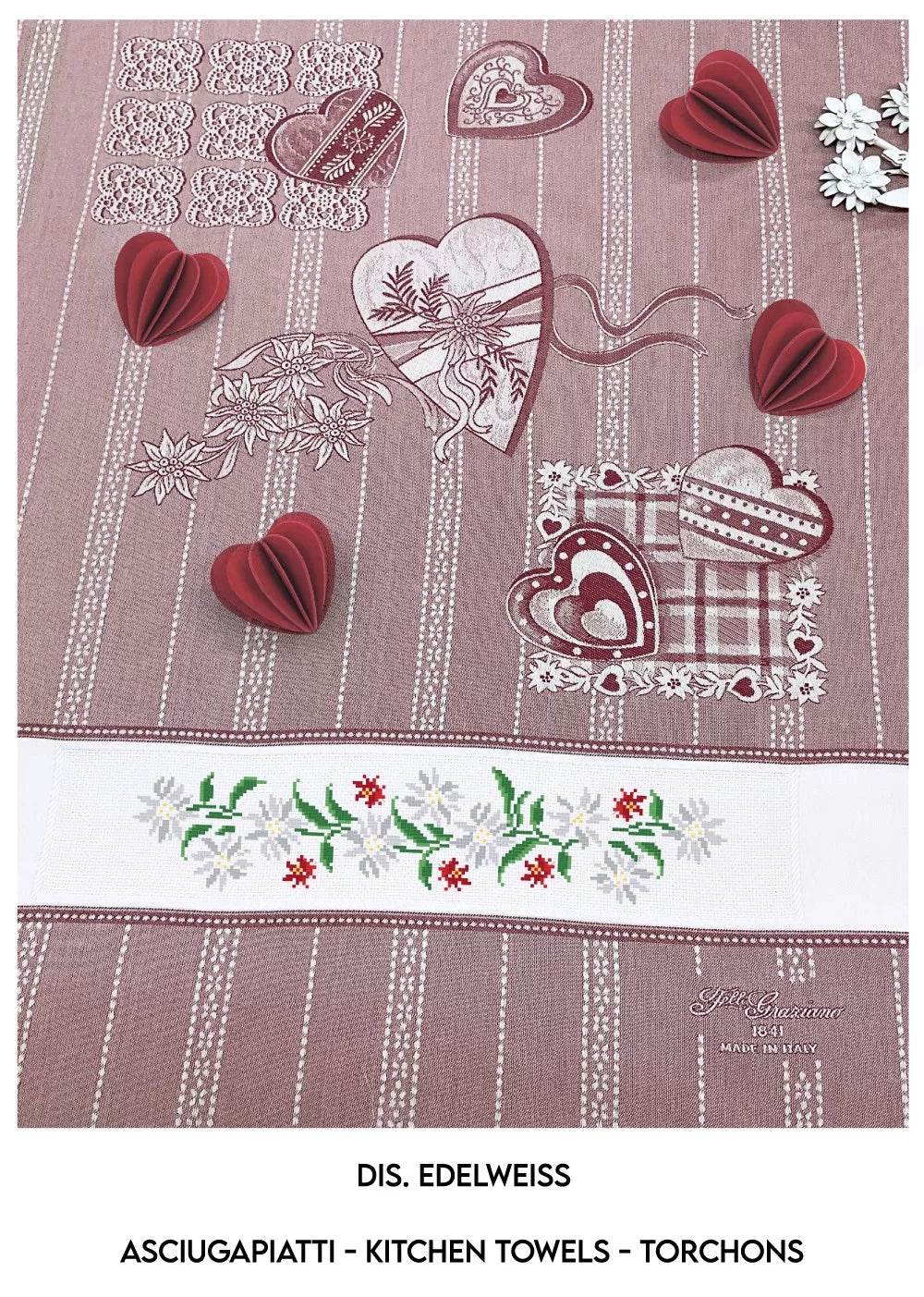 AsciugaPiatti EDELWEISS - F.lli Graziano - - LacariaRicami.Store