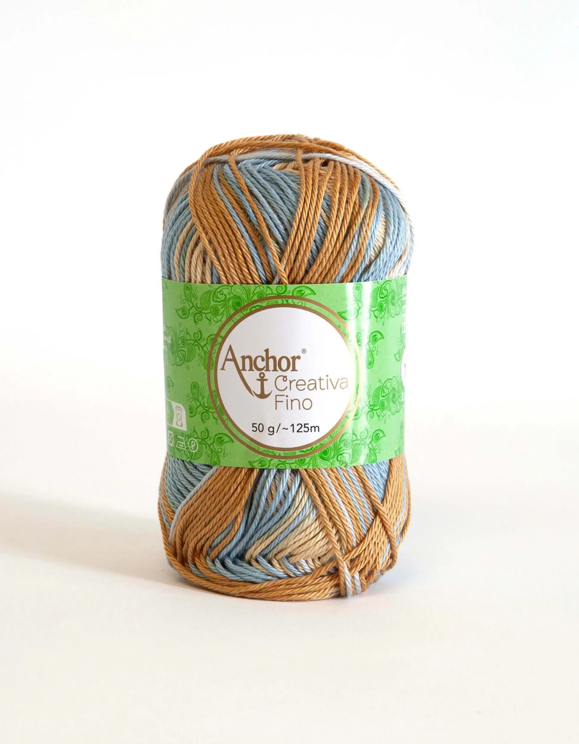 Cotone CREATIVA FINO MULTICOLOUR - ANCHOR - Colore: 00908 - CREMA AZZURRO MIX - by LacariaRicami.Store