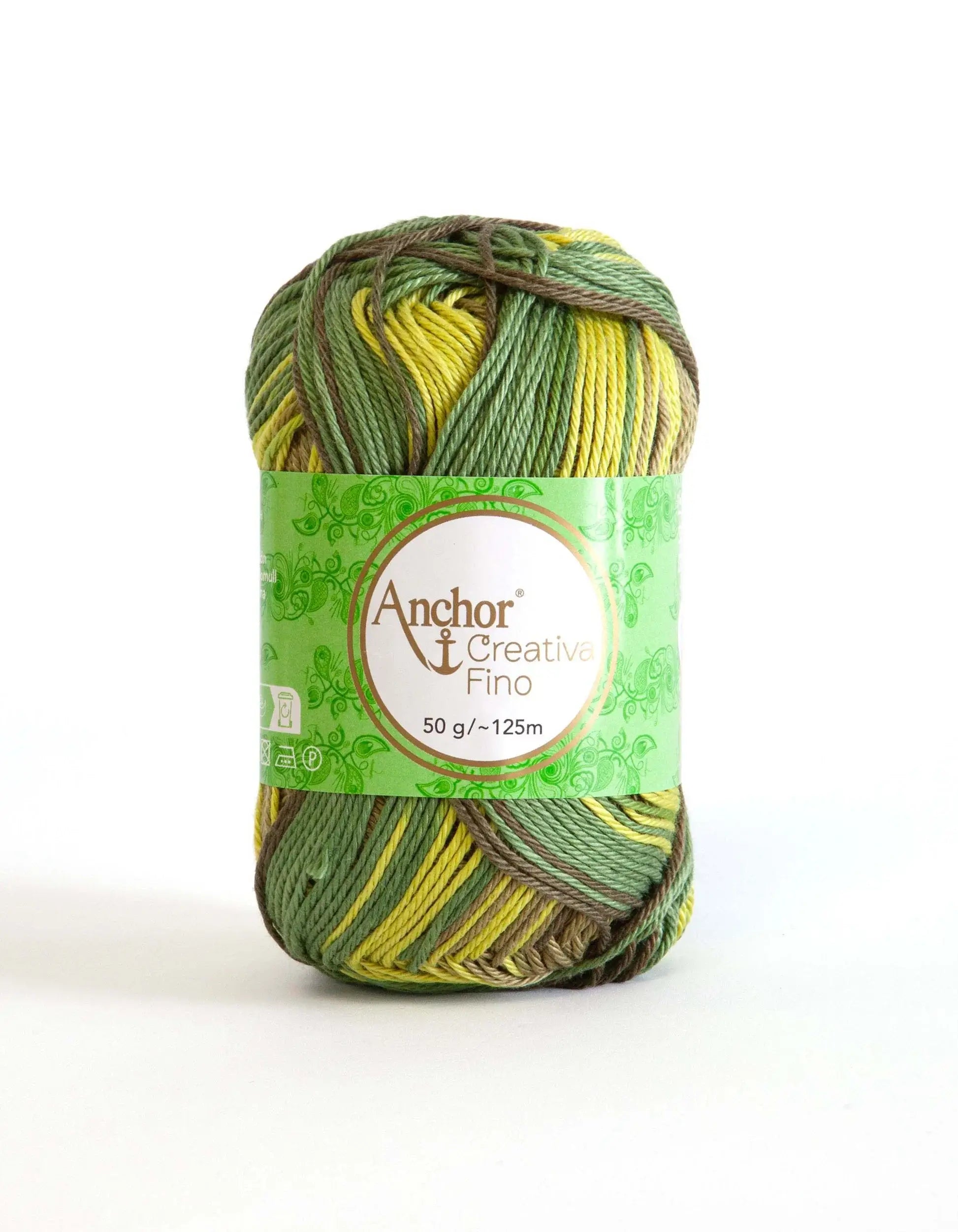 Cotone CREATIVA FINO MULTICOLOUR - ANCHOR - Colore: 00905 - GIALLO VERDE MARRONE MIX - by LacariaRicami.Store