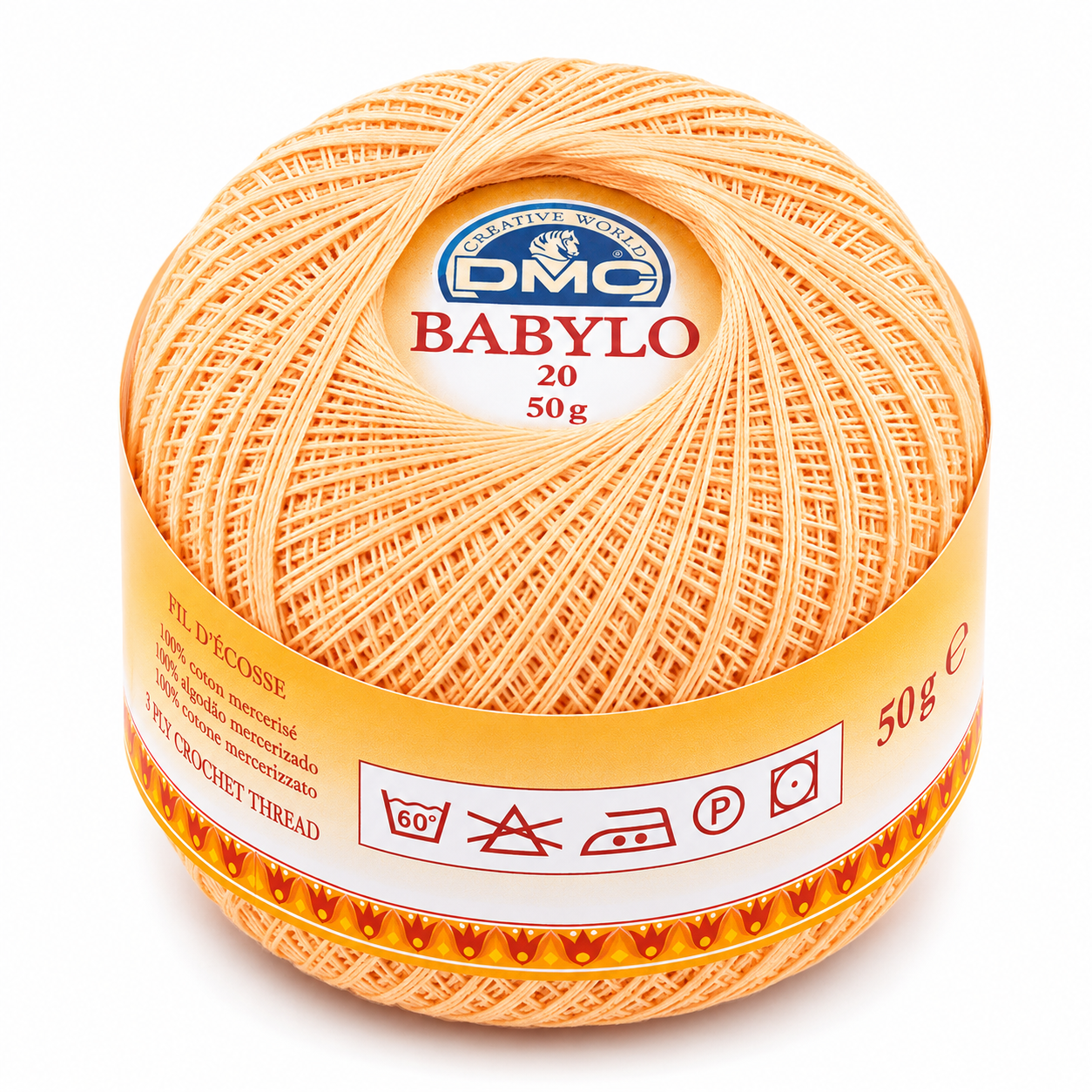 Filo di Scozia Babylo N°20 - DMC - Colore: 453 - PESCA - by LacariaRicami.Store