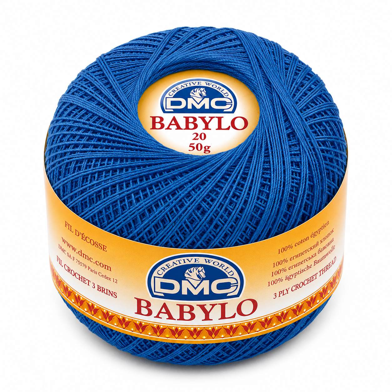 Filo di Scozia Babylo N°20 - DMC - Colore: 482 - BLU - by LacariaRicami.Store