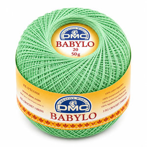 Filo di Scozia Babylo N°20 - DMC - Colore: 508 - VERDE MELA - by LacariaRicami.Store