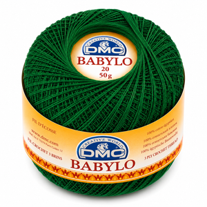 Filo di Scozia Babylo N°20 - DMC - Colore: 699 - VERDE SCURO - by LacariaRicami.Store