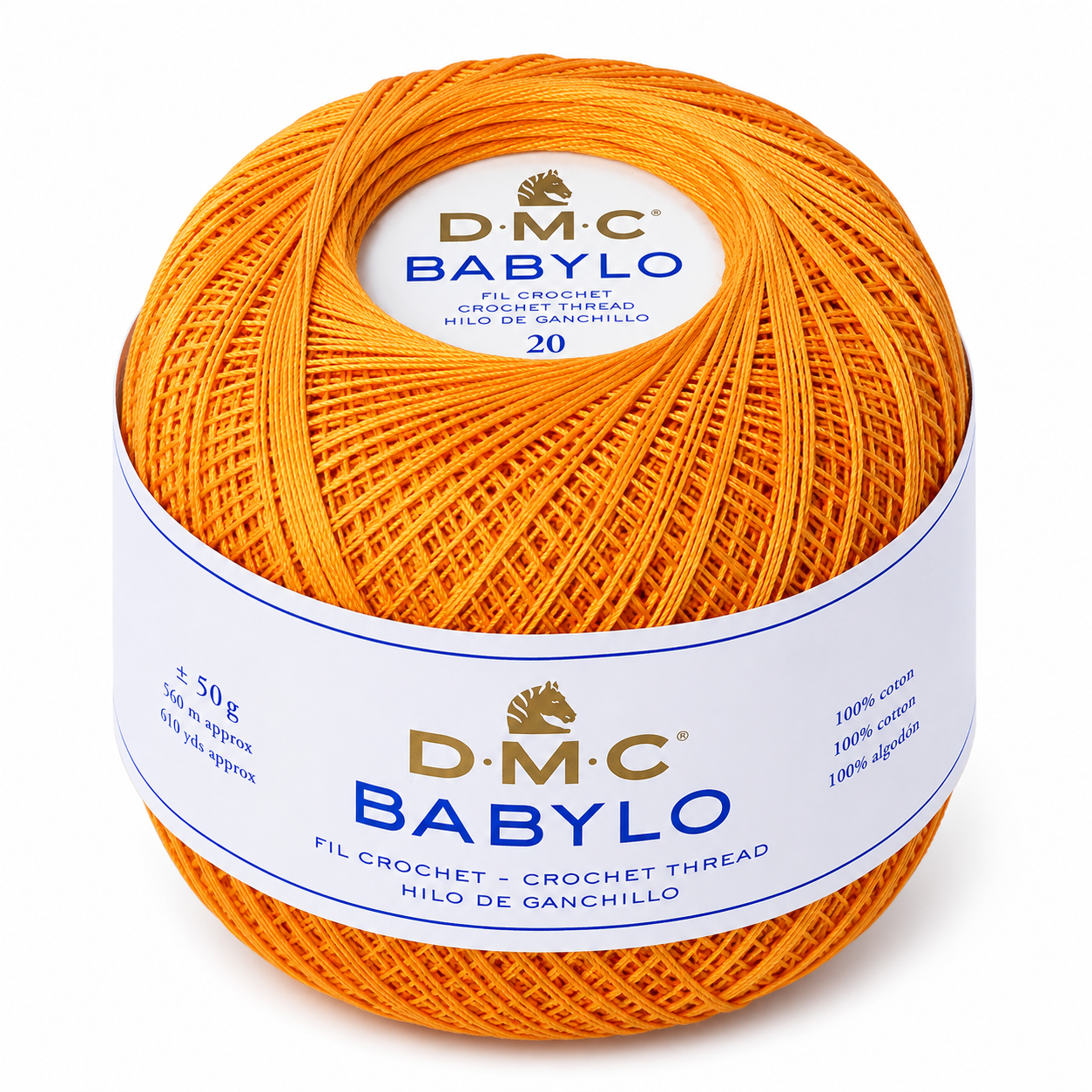 Filo di Scozia Babylo N°20 - DMC - Colore: 741 - ARANCIO - by LacariaRicami.Store