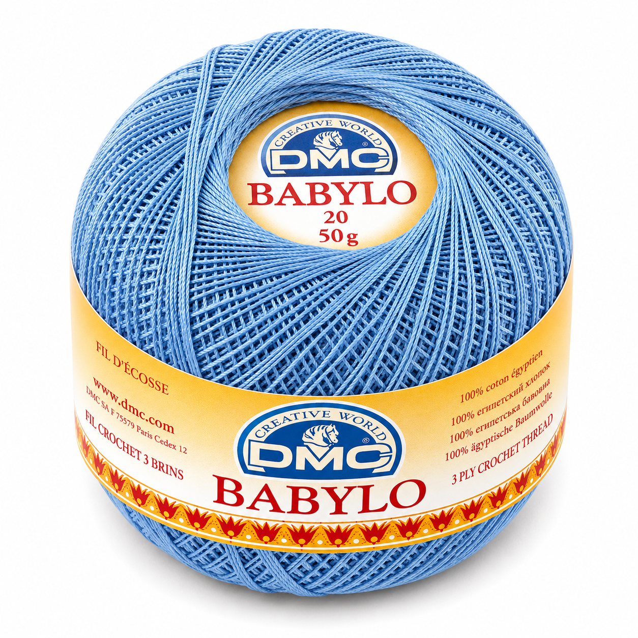 Filo di Scozia Babylo N°20 - DMC - Colore: 799 - AZZURRINO - by LacariaRicami.Store