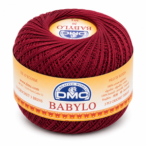 Filo di Scozia Babylo N°20 - DMC - Colore: 815 - BORDEAUX - by LacariaRicami.Store