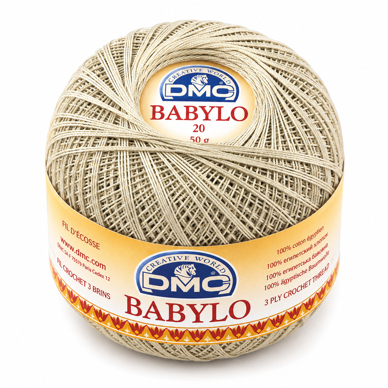 Filo di Scozia Babylo N°20 - DMC - Colore: 822 - PAGLIA - by LacariaRicami.Store