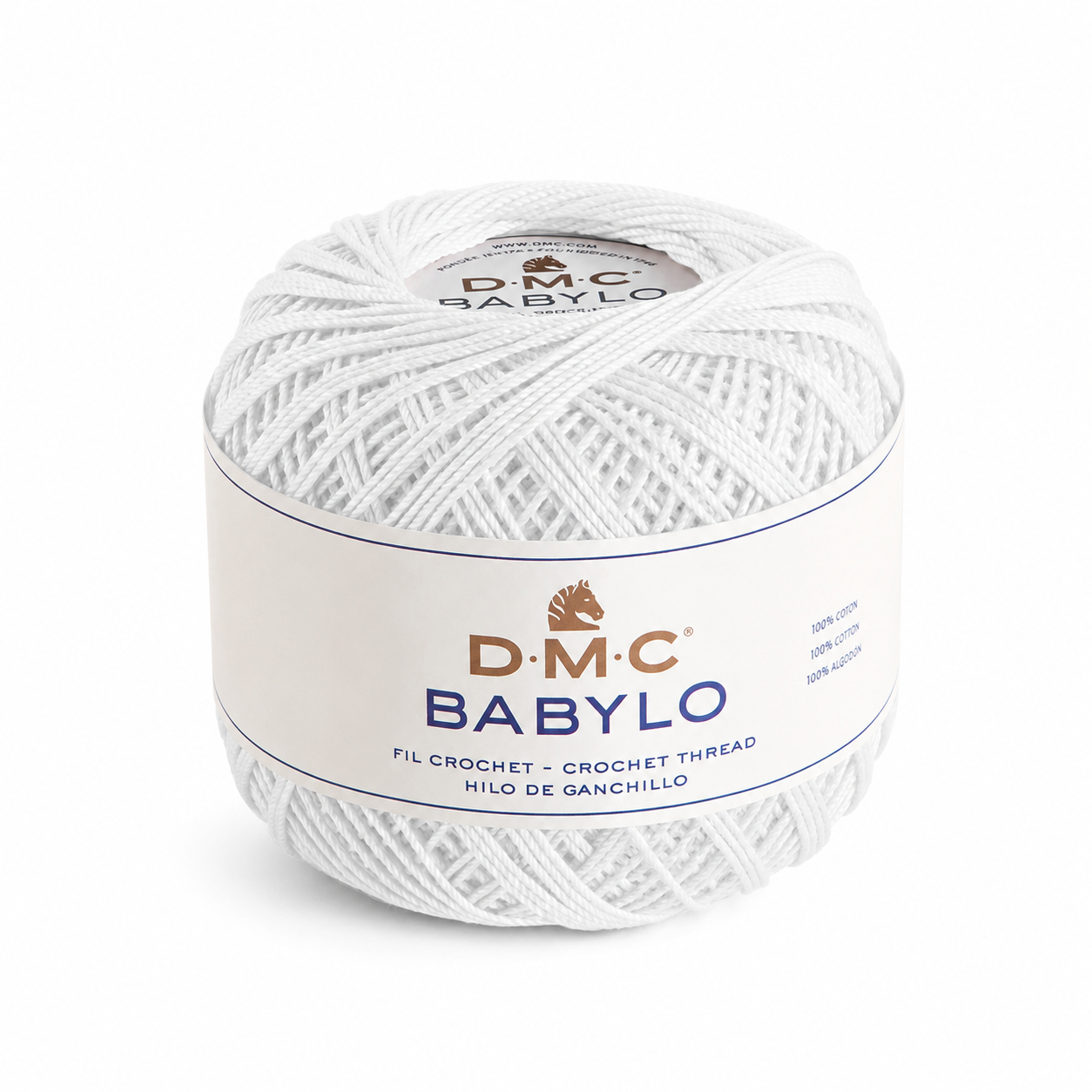 Filo di Scozia Babylo N° 3 - DMC - Colore: BABYLO 3 - B5200-BIANCO - by LacariaRicami.Store