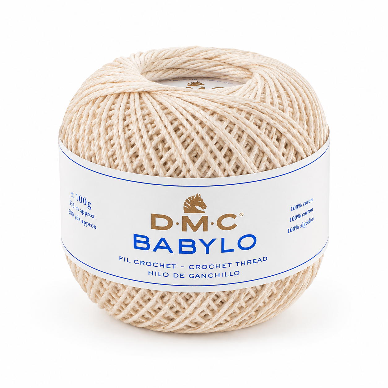 Filo di Scozia Babylo N° 3 - DMC - Colore: BABYLO 3 - ECRÚ - by LacariaRicami.Store