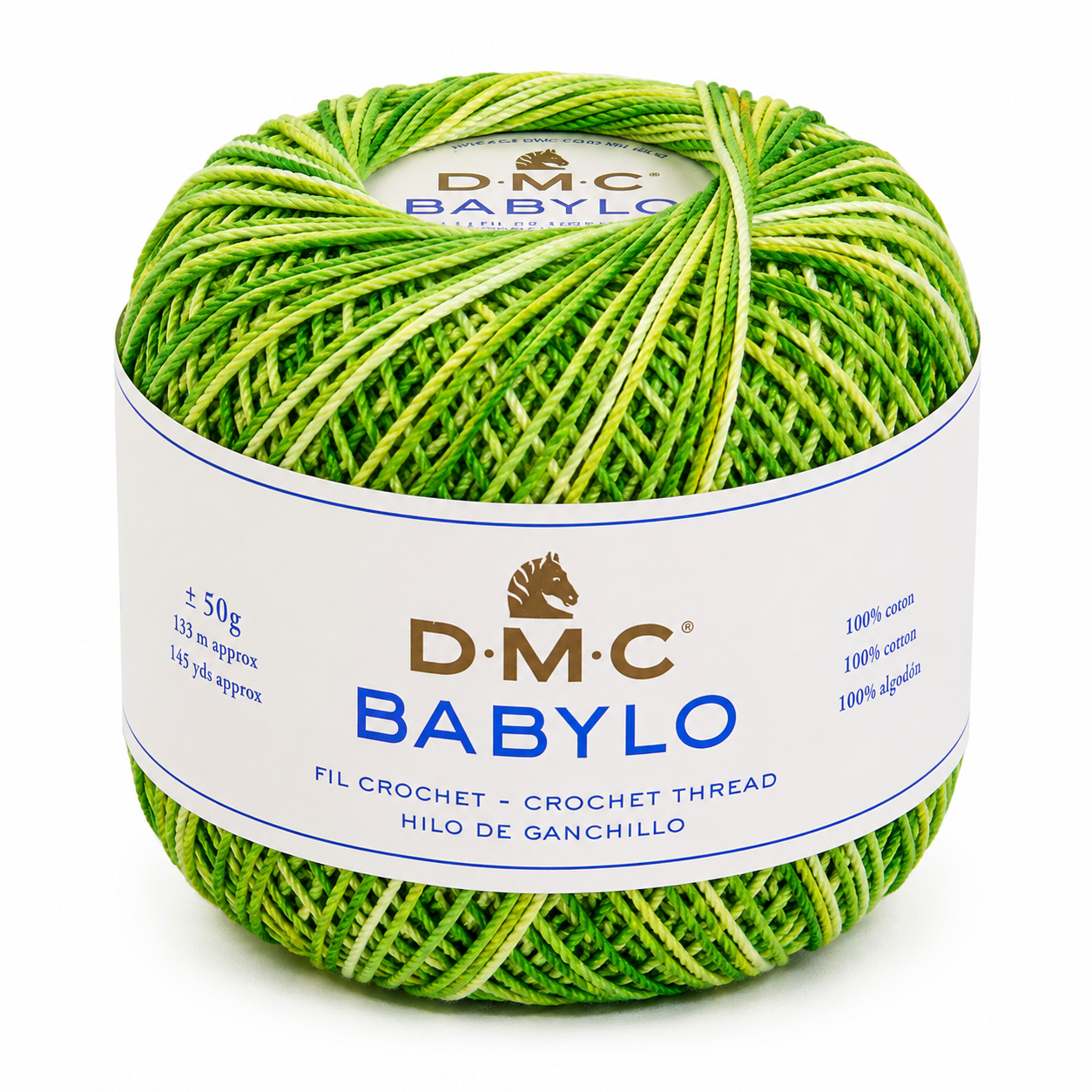 Filo di Scozia BABYLO N° 5 - DMC - Colore: 114 - VERDE SFUMATO - by LacariaRicami.Store