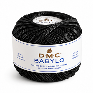 Filo di Scozia BABYLO N° 5 - DMC - Colore: 310 - NERO - by LacariaRicami.Store