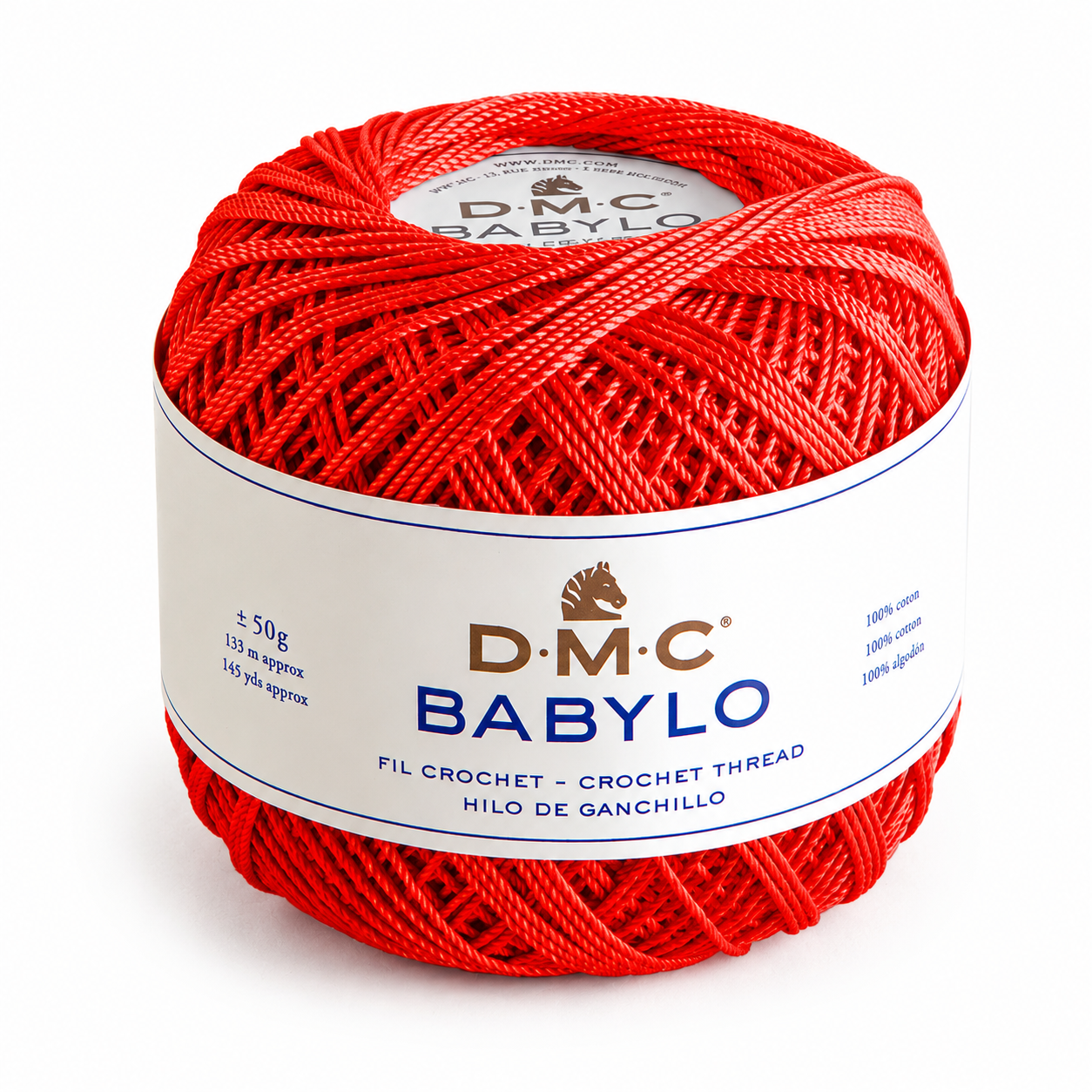 Filo di Scozia BABYLO N° 5 - DMC - Colore: 321 - ROSSO RUBINO - by LacariaRicami.Store